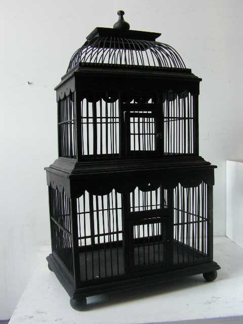 BIRDCAGE, Black Victorian 3 Tier